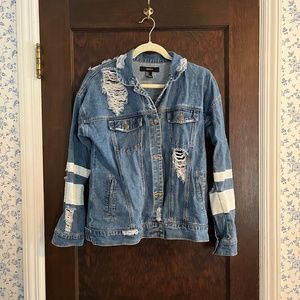 Forever 21 Distressed Denim Jacket